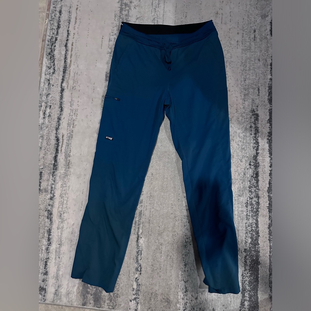Greys anatomy spandex stretch teal scrub pants